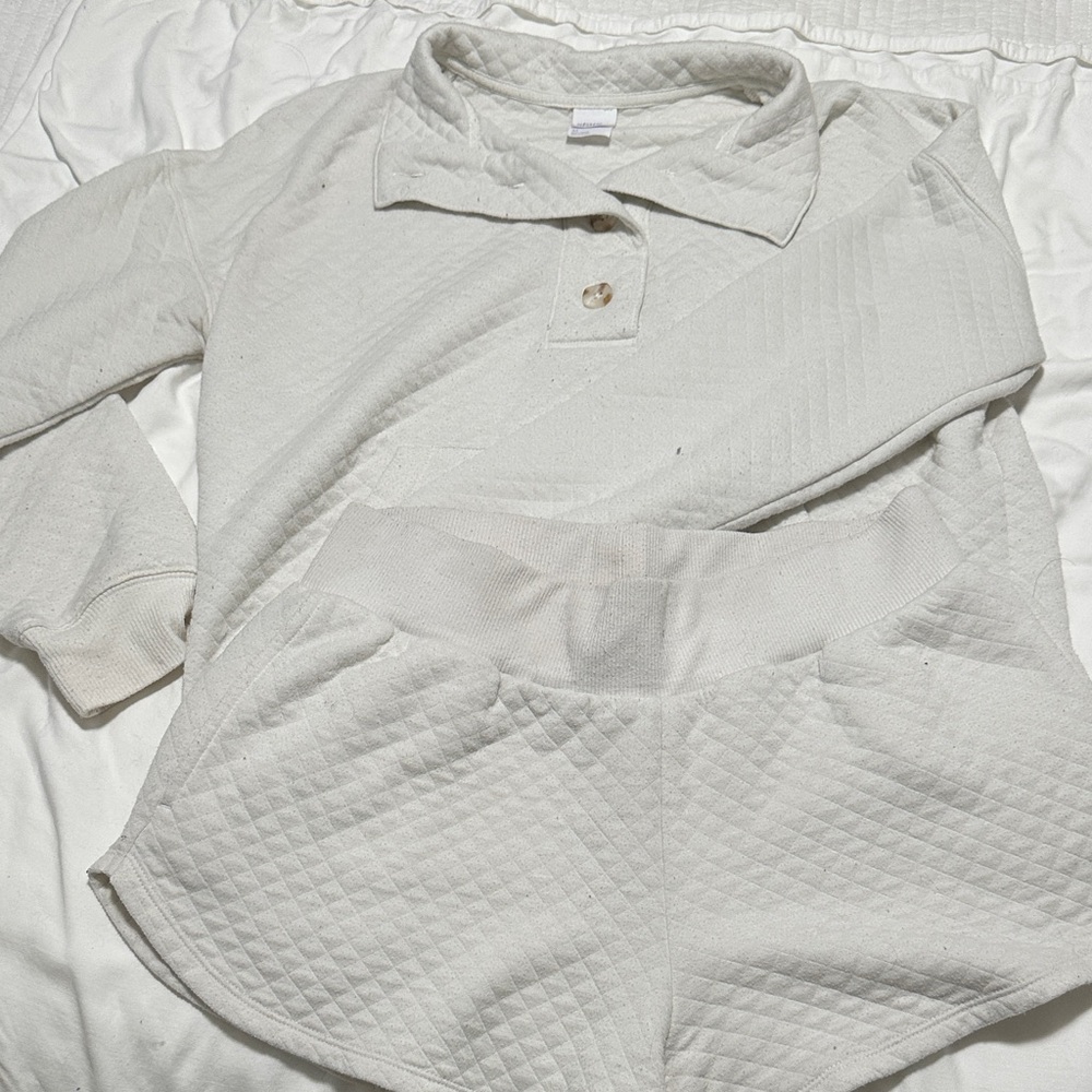 Stars Above Cream Quilted Lounge Set